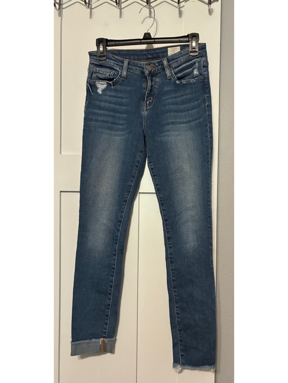 Bridge by GLY Distressed Ankle Skinny Jeans - Medium Wash Sz 26